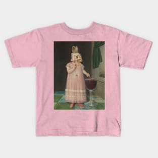 Little Easter Bunny in Pink Vintage Kids T-Shirt